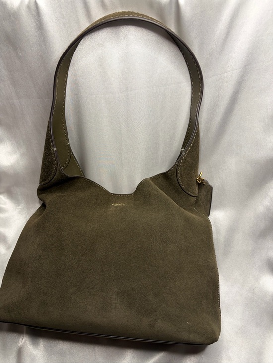 Coach Handbags - Coach Olive Suede Brooklyn 28 Shoulder Bag - Elegant Everyday Carry Bag